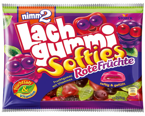 Nimm2 Lachgummi Softies Red Fruits 225g Natural German