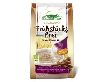 Allos Frühstücksbrei mit Amaranth Chai-Gewürze 400g