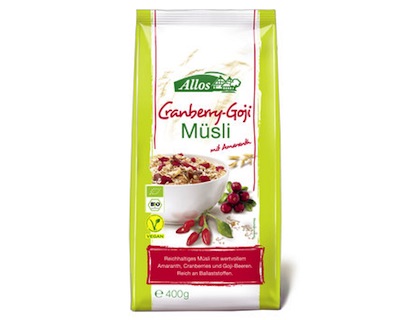 Allos Cranberry Goji Müsli 400g