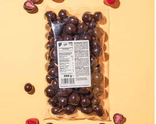 KoRo Freeze-Dried Strawberries in Dark Chocolate 500g