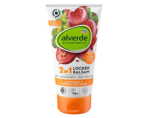 dm Alverde Conditioner 2in1 Balsam Locken Bio-Leinsamen, Bio-Traube 150ml