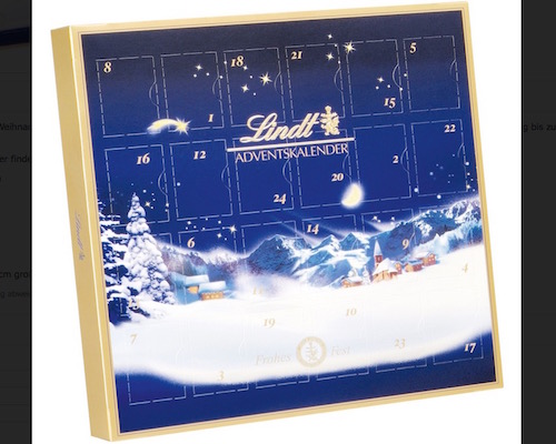 Lindt Christmas Magic Mini Table Advent Calendar