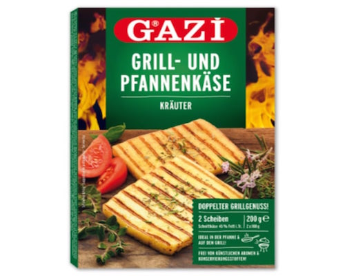 Gazi Grill and Pan Cheese Mediterranean Herbs 2x100g | Natural German