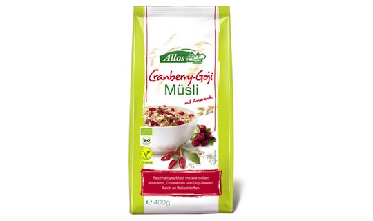 Allos Cranberry Goji Muesli 400g