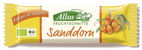 Allos Fruchtschnitte Sanddorn 40g