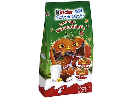 Kinder Schokolade Lustige Kürbisköpfe 102g