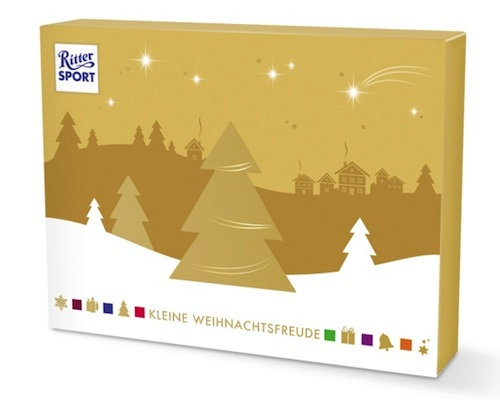 Ritter Sport Kleine Weihnachtsfreude Bunter Weihnachtsmix 123g