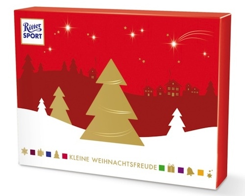 Ritter Sport Kleine Weihnachtsfreude Knusper & Karamell 123g