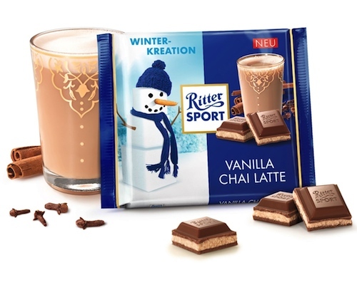 Ritter Sport Winter-Kreation Vanilla Chai Latte 100g